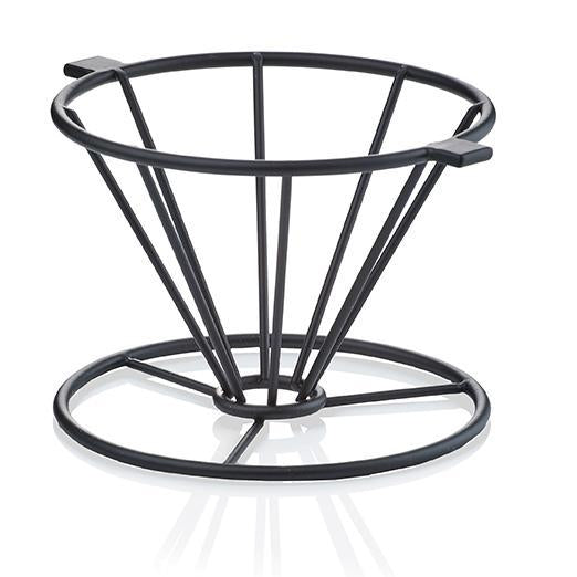 Black pour over coffee maker