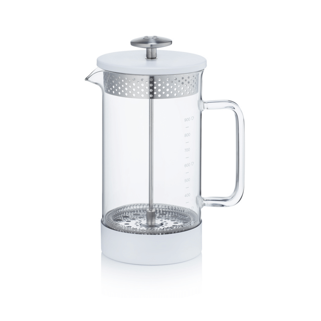 new white cafetiere single use coffee maker